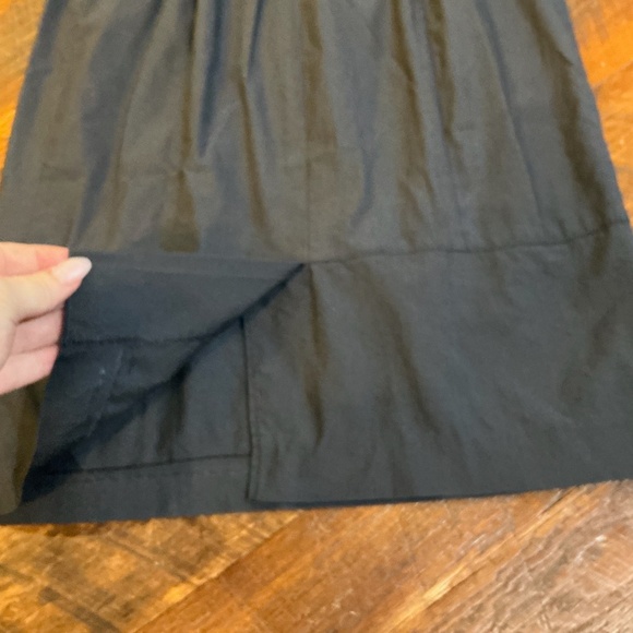 Karen Millen Black Cotton Blend Button Front Sheath Dress Size 8 US - Picture 7 of 11